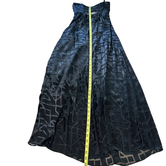 Alice & Trixie Silk Strapless Full Length Cocktail Dress Small Geometric Print - Picture 7 of 16